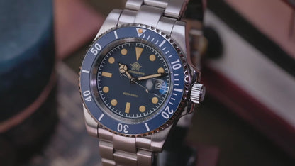 Reloj ADDIESDIVE Retro Submarino 200M Blue