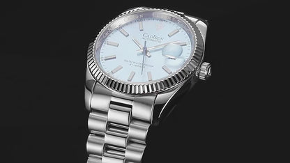 Reloj Automático CADISEN Inspiración Date Just Gris (C8214M)