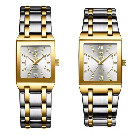 Reloj de Parejas LIEBIG Acero Inoxidable GoldWhite
