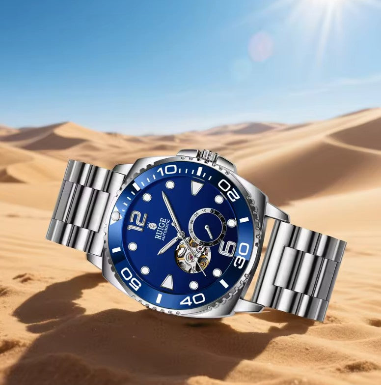 Reloj RUIGE Blue Skeleton Automático