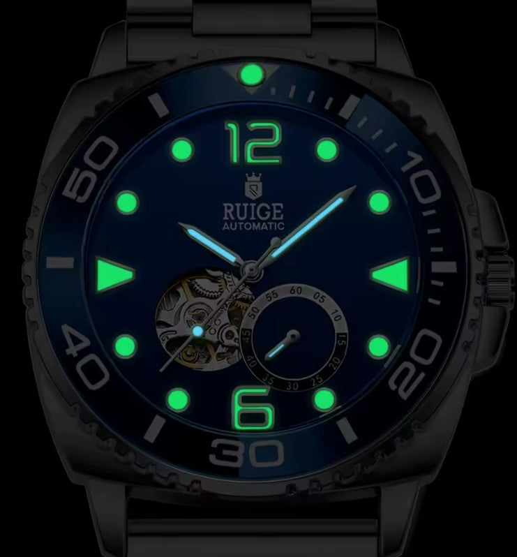 Reloj RUIGE Blue Skeleton Automático